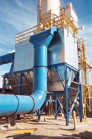 Pulse-Jet Dust Collector Handles Heavy Loading from Sand and Aggregate Fluid Bed Dryer