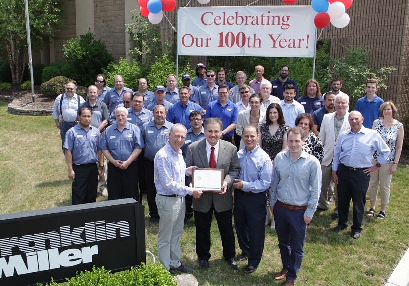 Franklin Miller Honored for 100th Anniversary