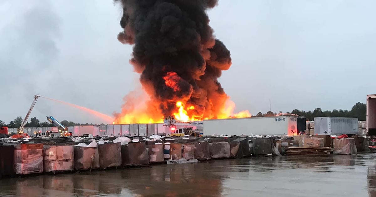 Large Process Blower Explode Major Blaze Ignites in Polyethylene Production Plant