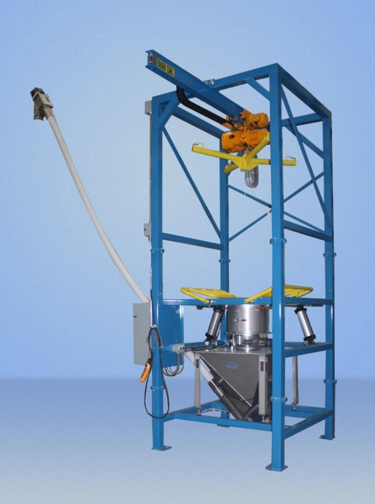 Bulk Bag Discharger With Flexible Screw Conveyor