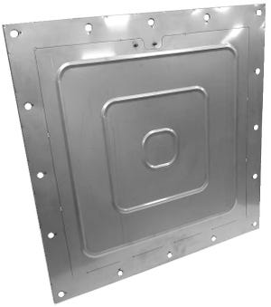 Ribbed Explosion Venting Panel Saves Space