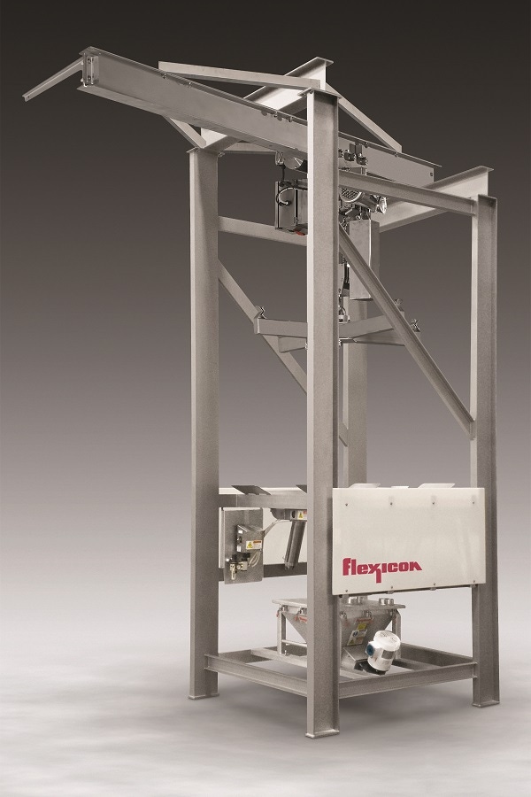 Sanitary Bulk Bag Discharger with Open Channel Construction