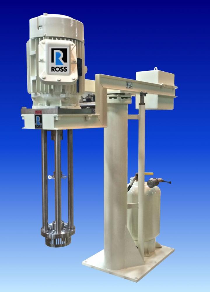 Batch High-Shear Mixer Has Four-Blade Rotor