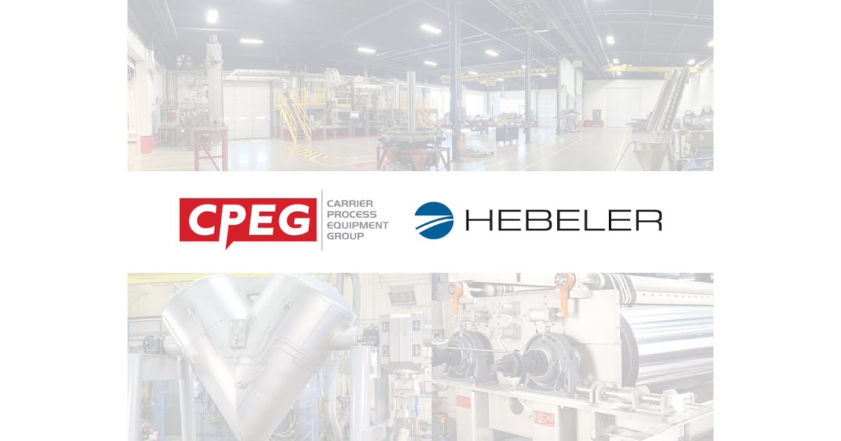 Carrier Process Equipment Group Acquires Hebeler LLC