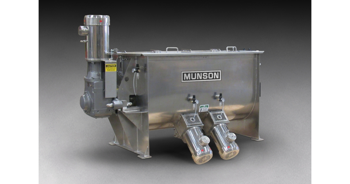 New Sanitary Paddle Blender Imparts Shear