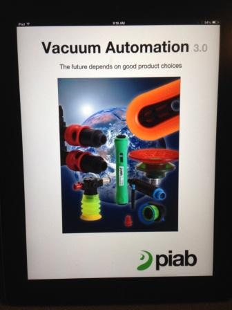Piab Offers New Vacuum Automation 3.0 E-Catalog