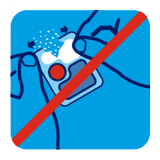 Nicht auspacken oder aufreissen. Löst sich im Spülgang vollständig auf.