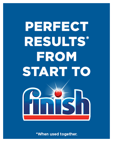 Perfect results of using Finish detergents, rinse aids and dishwasher Products