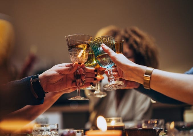 Group of people cheering