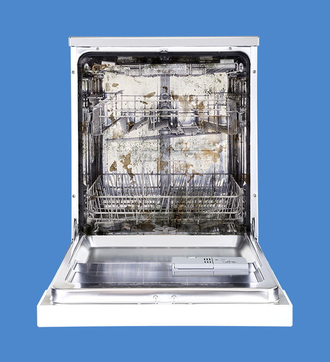 Dishwahser with stains