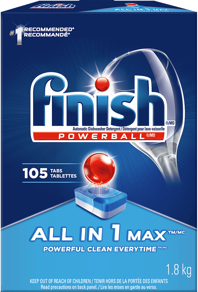 Finish® All-In-1 Max Dishwasher Tablets 105 Regular | Finish CA