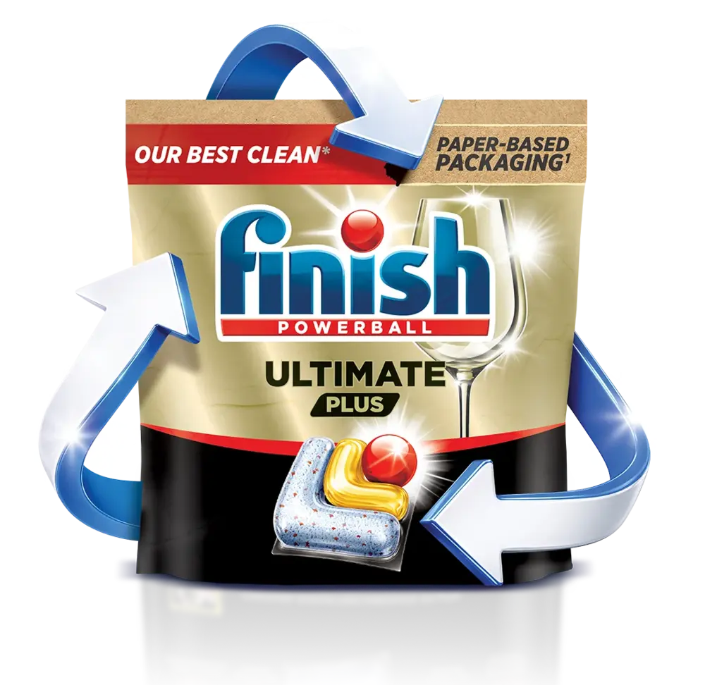 Finish ultimate plus in recyclable paper pack