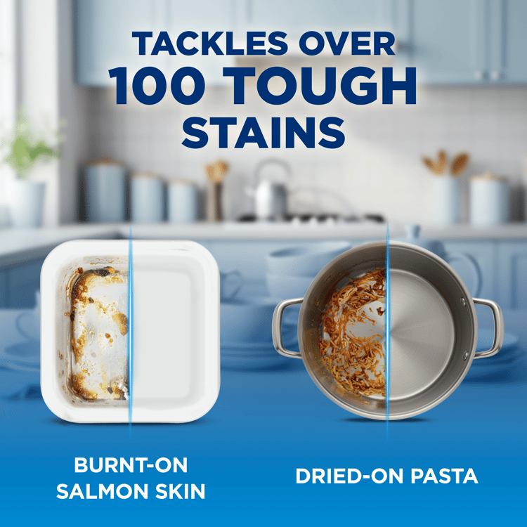 Finish ultimate quantum cleans burnt stain