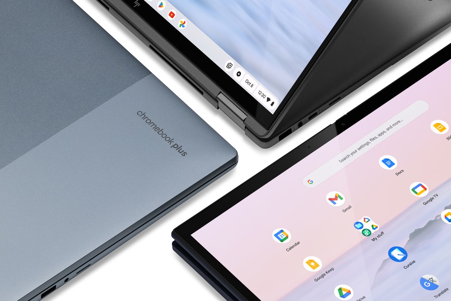 Close up detailshot van Chromebook Plus