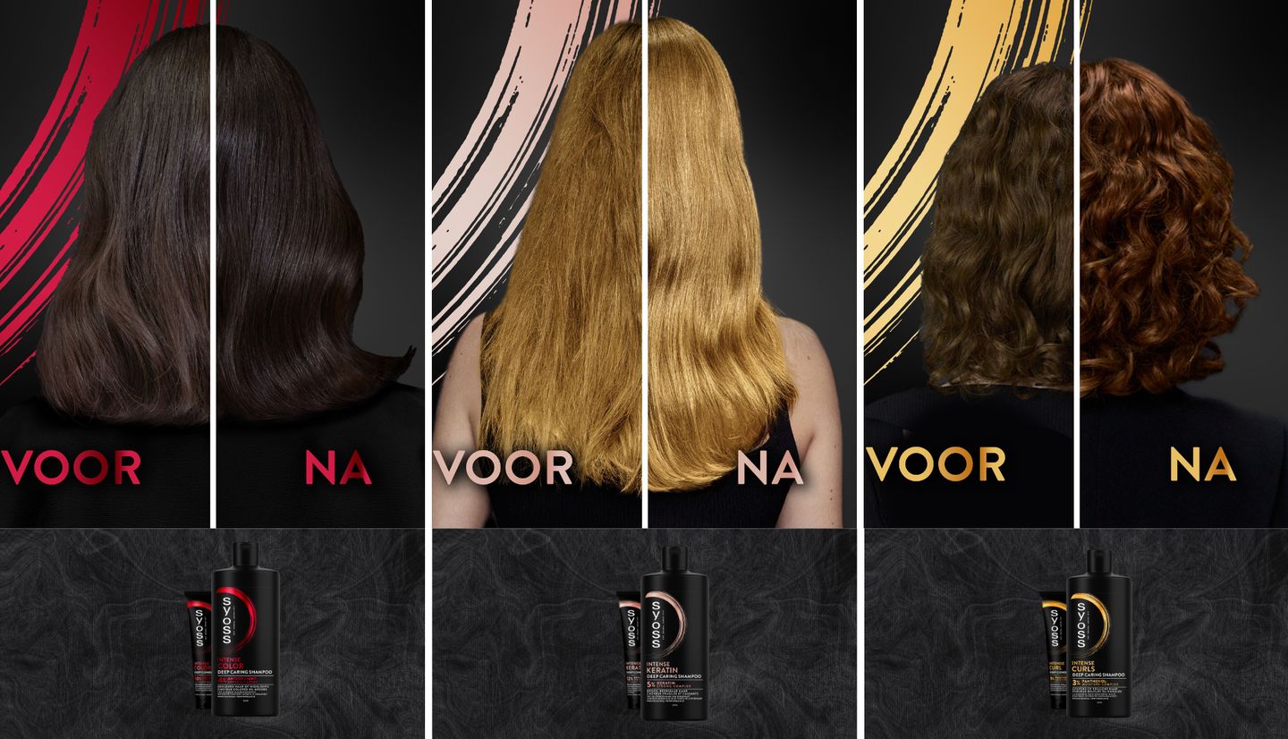 Voor en na gebruik syoss producten