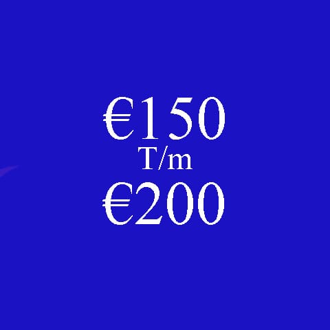 150 € à 200 €