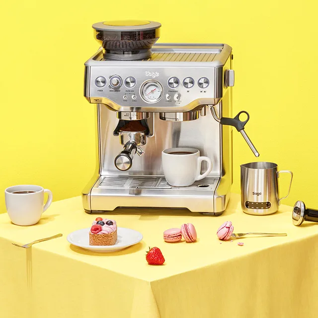 Pistomanchine koffiemachine met bonen