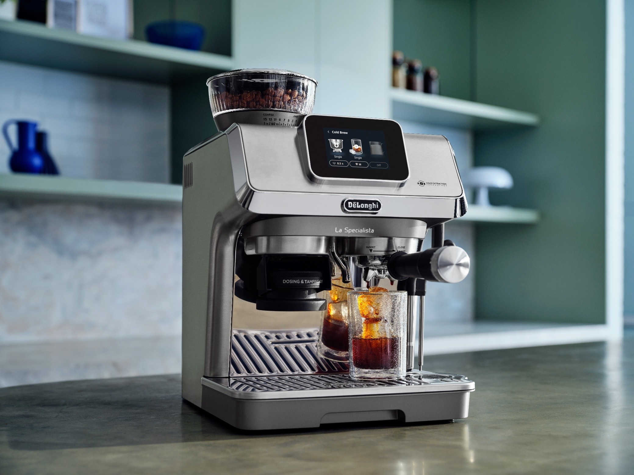 Cold brew gezet door een pistonmachine