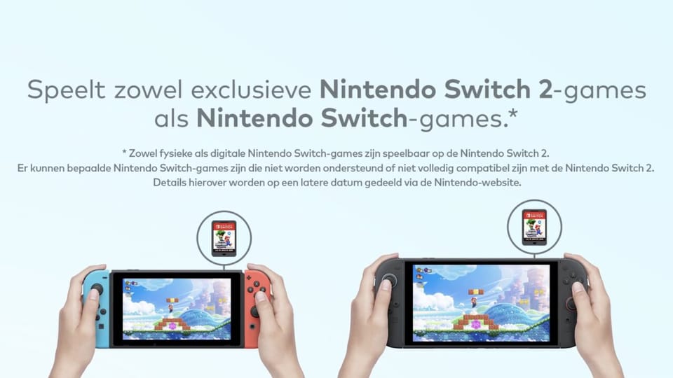 De Nintendo Switch 2 is backwards compatibility