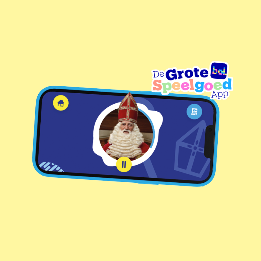 Bericht van Sint functie in de Grote Speelgoed app