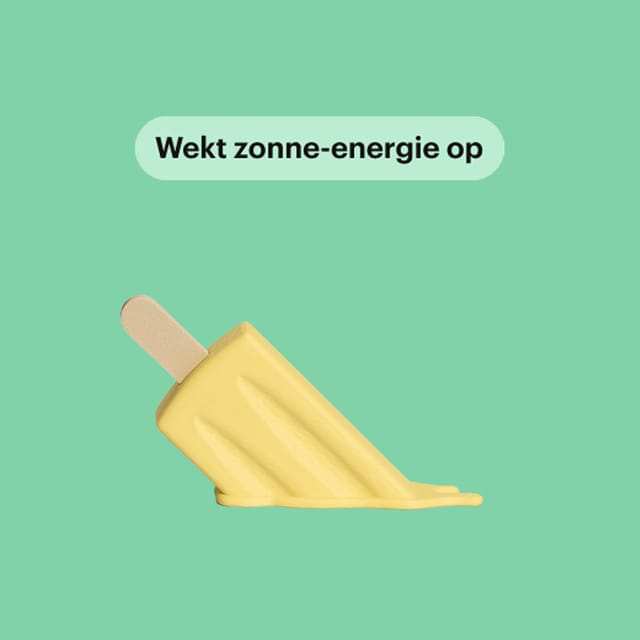 zonne energie plaat.jpg Wekt zonne energie op afgebeeld als ijsje