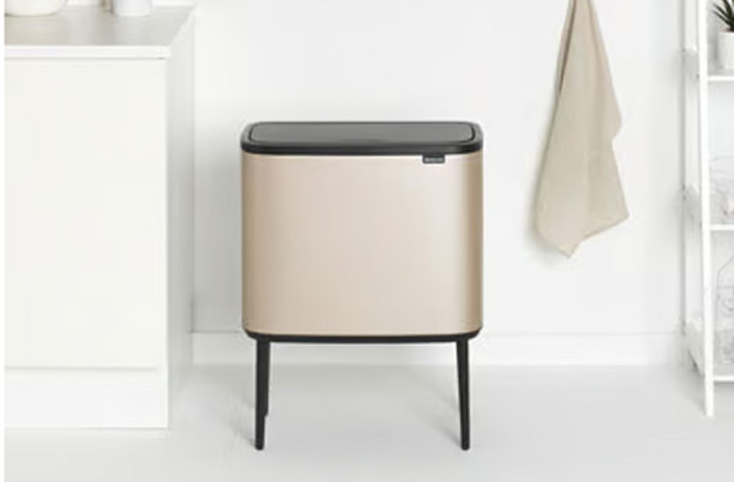 Prullenbakken werk formaat brabantia goud