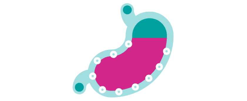 Hæmmer produktionen af mavesyre