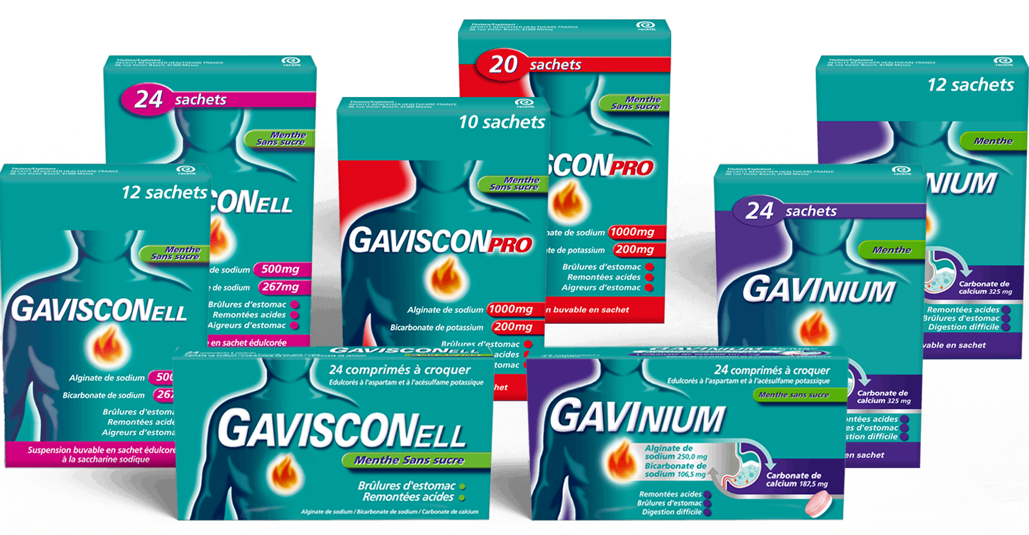 Découvrez nos produits Gavisconell & GavisconPro pour un soulagement rapide