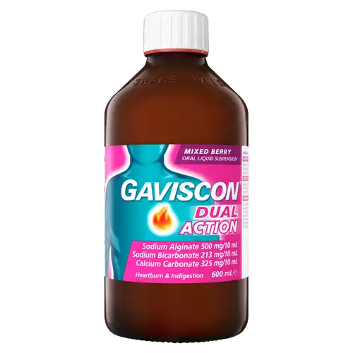 Gaviscon Dual Action Mixed Berry Liquid | Gaviscon AU