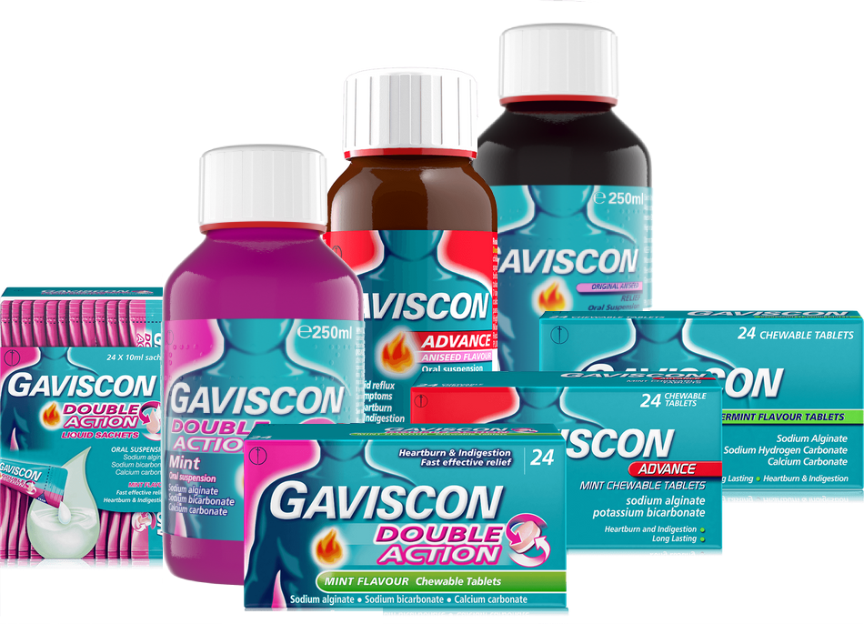 All Gaviscon products in a range