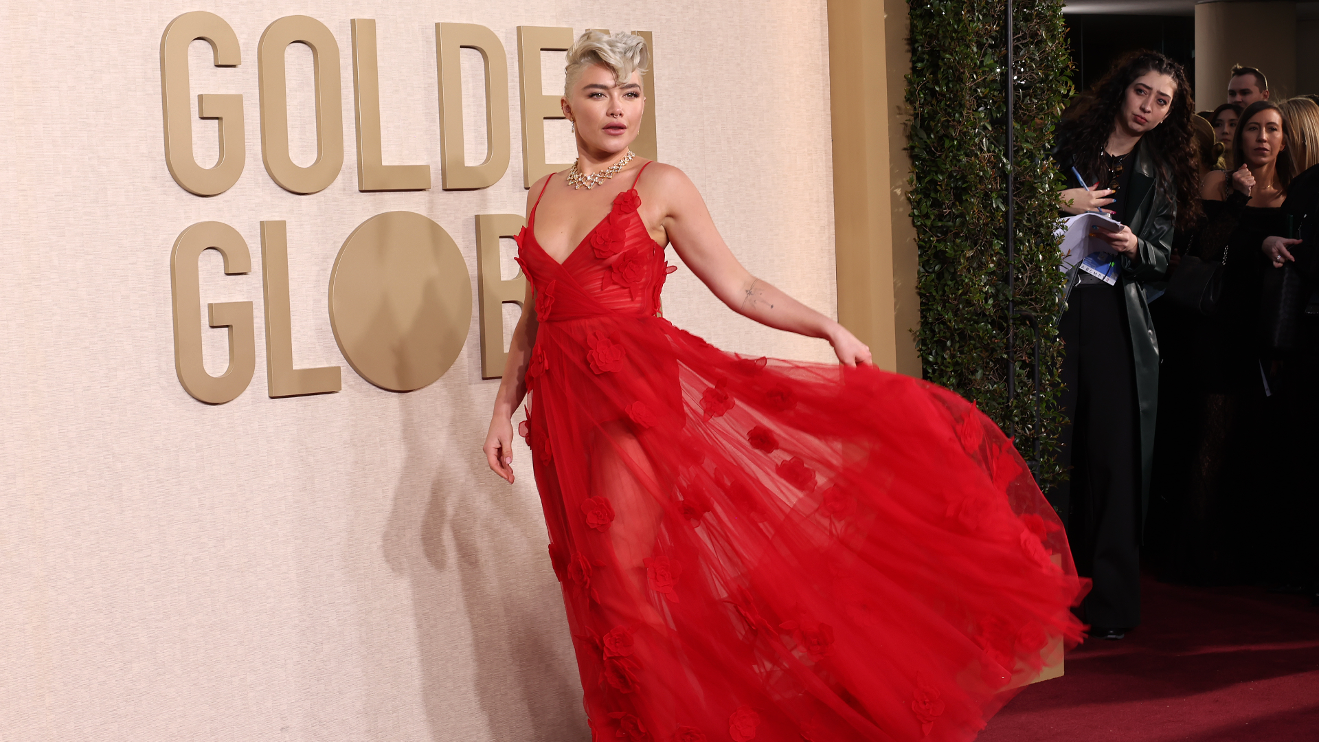 Did Y'all Coordinate? So Many Stars Wore Red To The 2024 Golden Globes