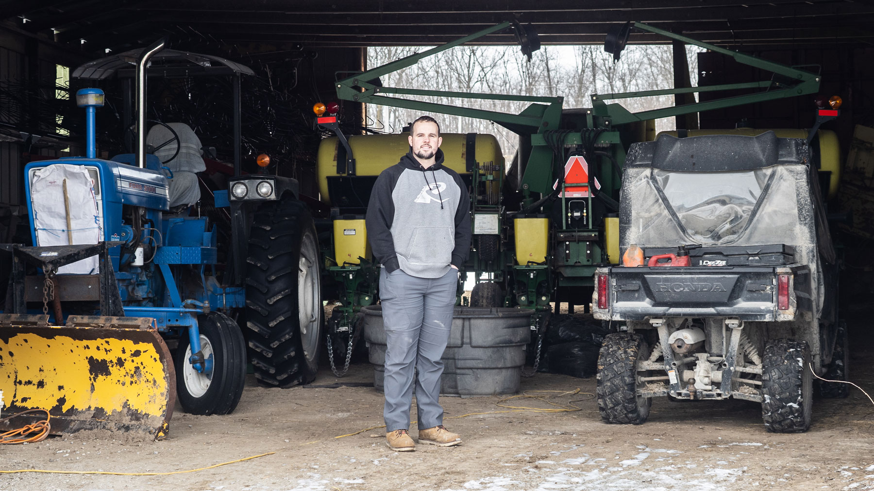 Iowa farmer Ryan Wolf owns Iowa Missouri Seed alongside his corn and soybean operation